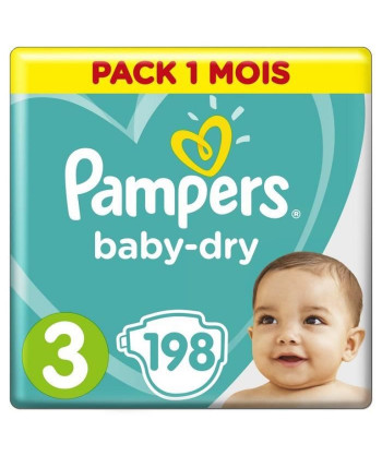 PAMPERS Baby Dry Taille 3...