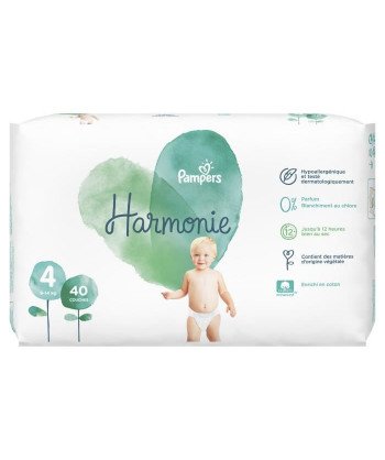 PAMPERS Harmonie Taille 4,...